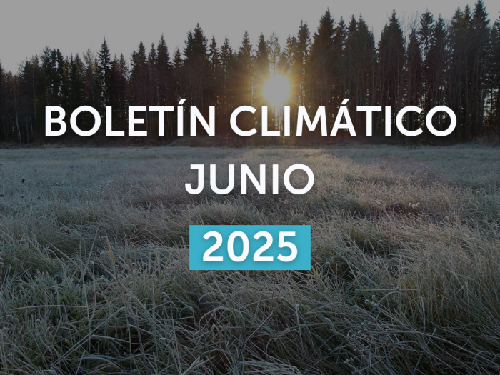 Imagen de portada del boletín climático de junio 2025