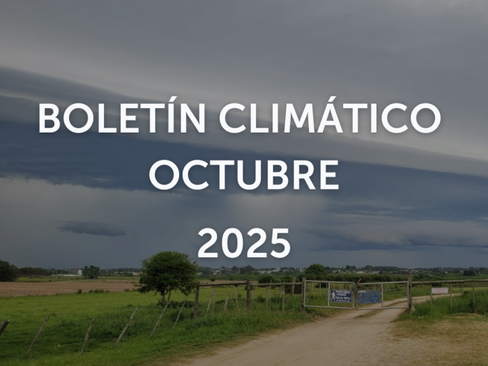 Imagen de portada del boletín climático del mes de octubre de 2025