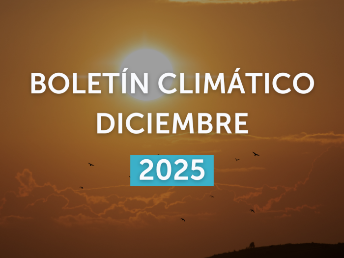 Imagen de portada del informe climático del mes de diciembre de 2025